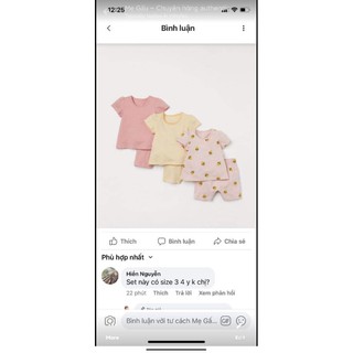 Set 3 bộ hm bé gái