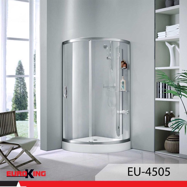 BỒN TẮM ĐỨNG VÁCH KÍNH EUROKING EU-4505- KÍNH CƯỜNG LỰC CÓ KHAY TẮM - BẢO HÀNH 3 năm