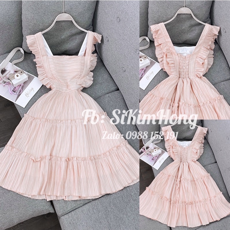 ĐẦM CÁNH TIÊN THIẾT KẾ 2 LỚP MÀU TRƠN _Mã 750 (Ảnh shop chụp thật 100%) | BigBuy360 - bigbuy360.vn