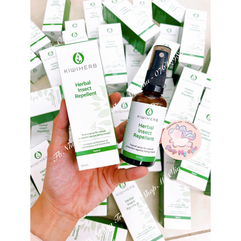 Xịt muỗi,côn trùng Kiwiherb Insect Repellent 50ml date 02/2024