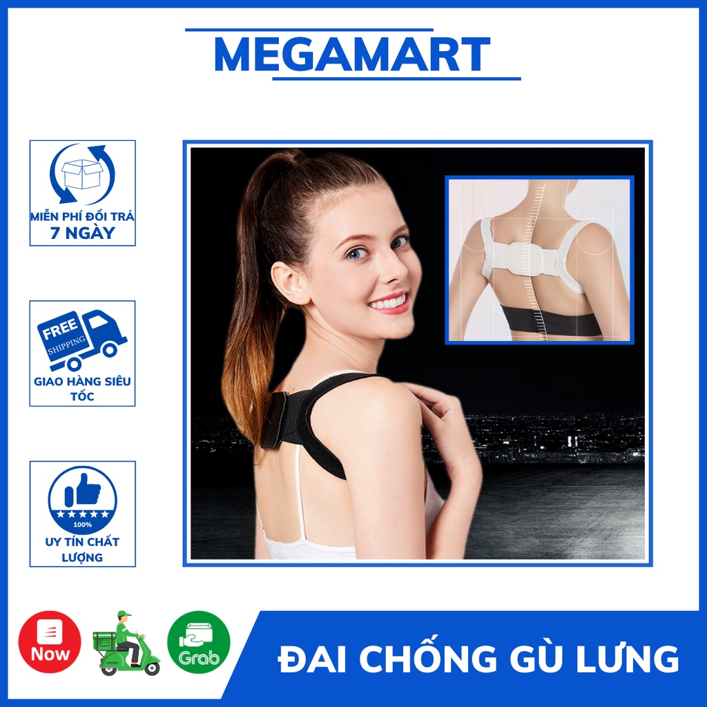 Đai Chống Gù Lưng Tiêu Chuẩn Quốc Tế Phù Hợi Với Mọi Lứa Tuổi - Freesize - MEGAMART