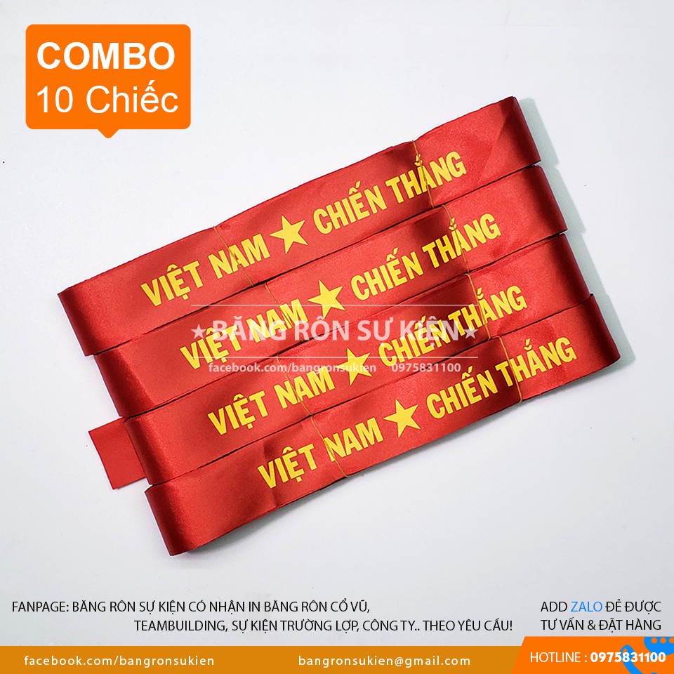 Băng rôn cổ vũ bóng đá 3k/ cái Combo 10 chiếc )