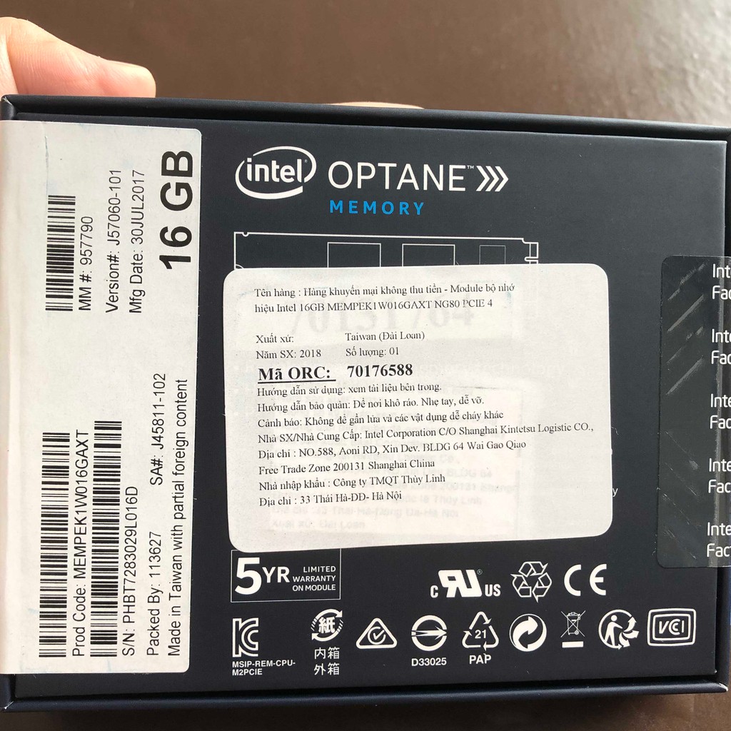 Ổ cứng SSD Intel Optane Memory 16GB tăng tốc HDD - Hàng Chính hãngg | BigBuy360 - bigbuy360.vn