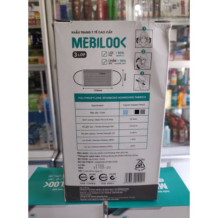 Khẩu Trang y tế cao cấp MEBILOOK [CHÍNH HÃNG]