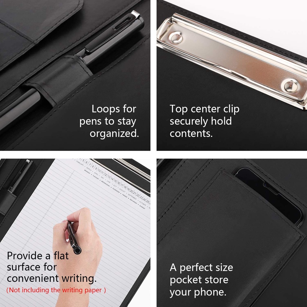 Bìa Đựng Tài Liệu Khổ A4 Bằng Da PU Tiện Dụng