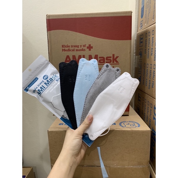 Combo 20 Chiếc Khẩu Trang Kf94 Ami 4 Lớp Kháng Khuẩn Hàng Chính Hãng