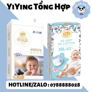 (YIYING TỔNG HỢP)Bỉm/Tã Dán Quần Nội Địa Trung Đủ Size NB26/S72/M60/L52/XL44/XXL40/XXXL36