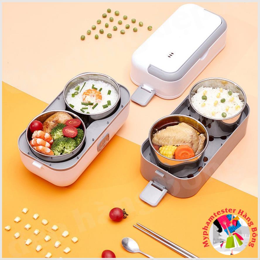 Hộp đựng cơm giữ nhiệt tự động nấu chín và hâm nóng thức ăn, đồ gia dụng thông minh tiện ích