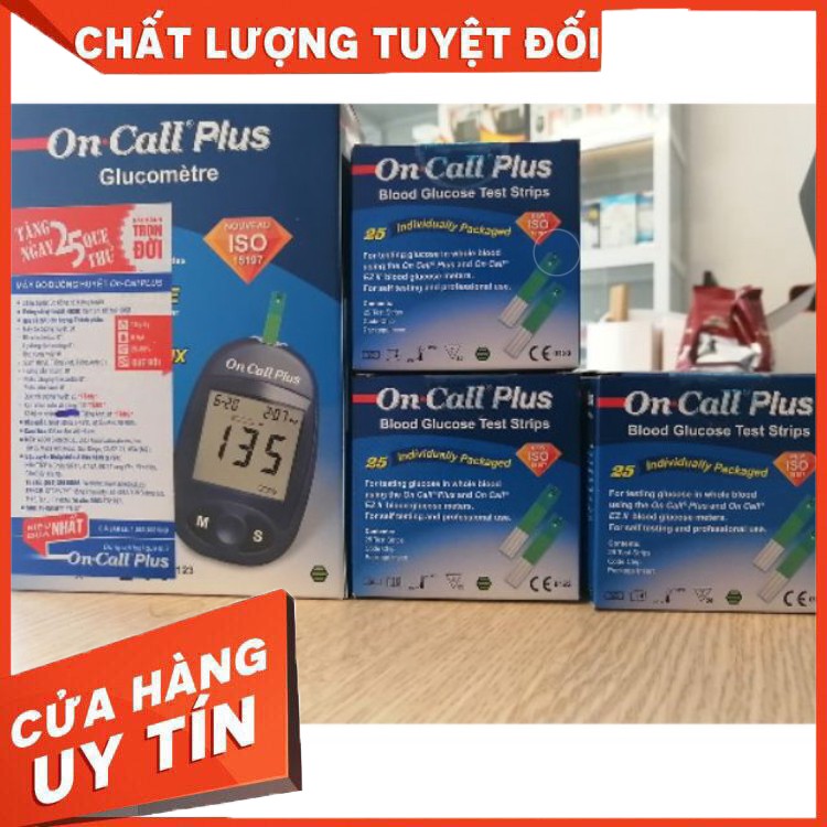 Máy đo đường huyết On Call Plus tặng kèm 50 kim lấy máu