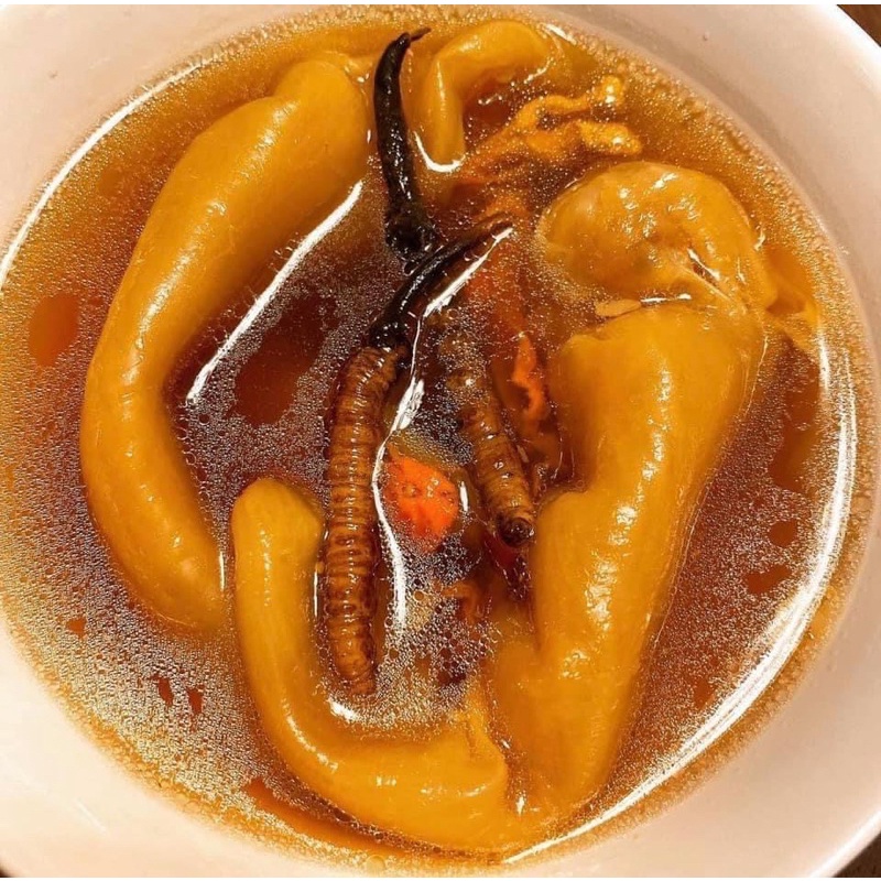- ĐÔNG TRÙNG HẠ THẢO NGUYÊN CON, HỘP GỖ 45G