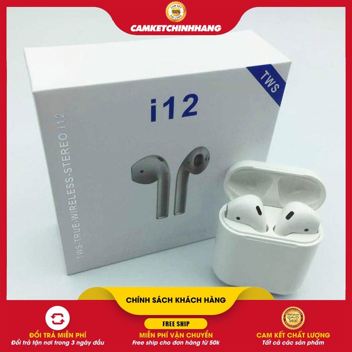 [SIÊU SALE] Tai nghe Bluetooth i12 TWS 5.0 Siêu Rẻ