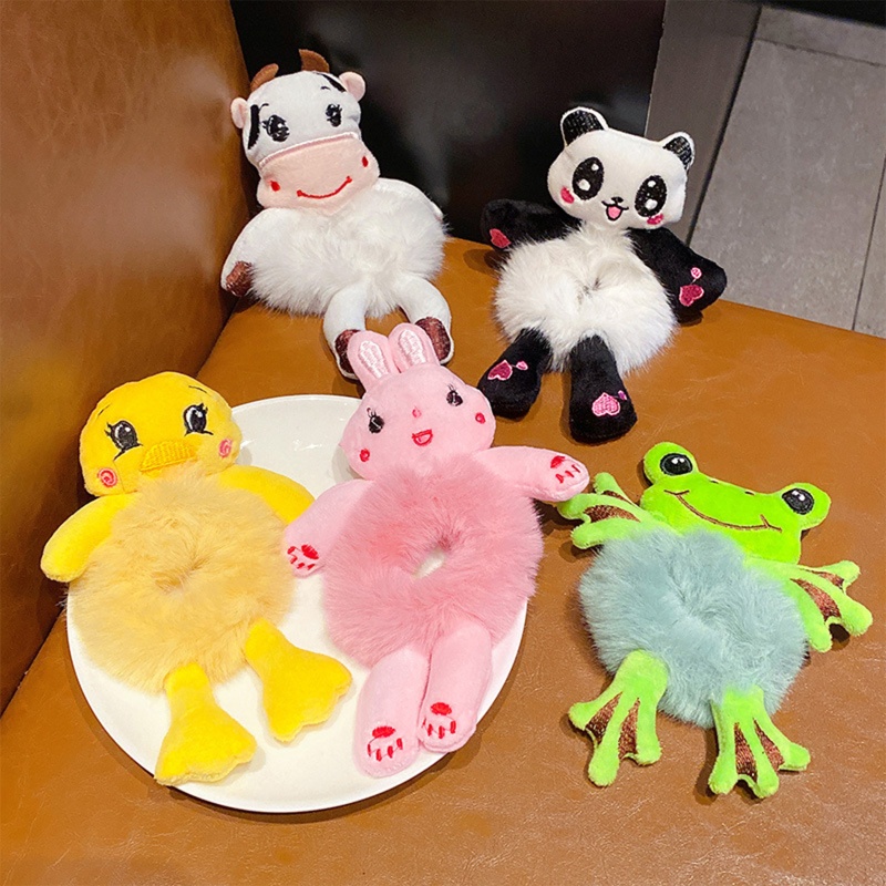 Dây Cột Tóc Lông Nhung Tạo Kiểu Tóc Đuôi Ngựa Dễ Thương YOUYO Dành Cho Bạn Nữ