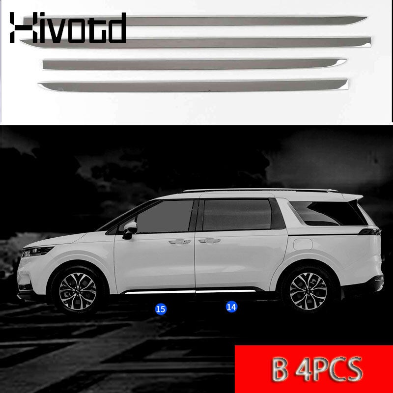 Dải Inox Trang Trí Viền Cửa Sổ Xe Hơi Kia Carnival KA4 2023 2022 2021