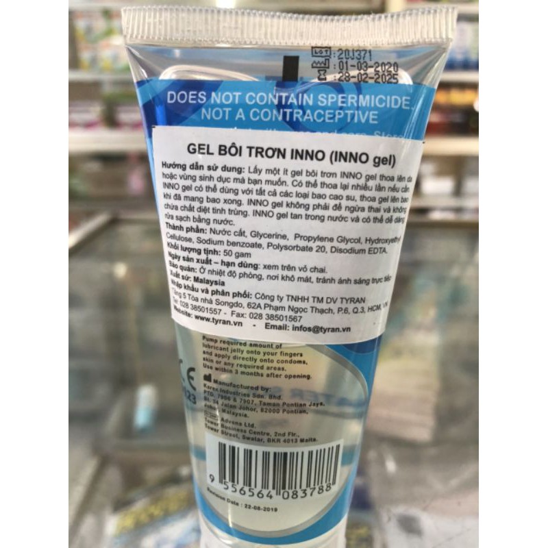 INNO GEL - GEL BÔI TRƠN CAO CẤP MALAYSIA