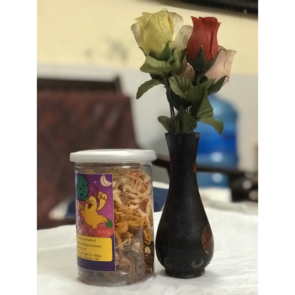 Khô mix 3 vị heo mực gà loại hộp 200g shop 3AE đồ ăn vặt Hà Nội ngon bổ rẻ | BigBuy360 - bigbuy360.vn