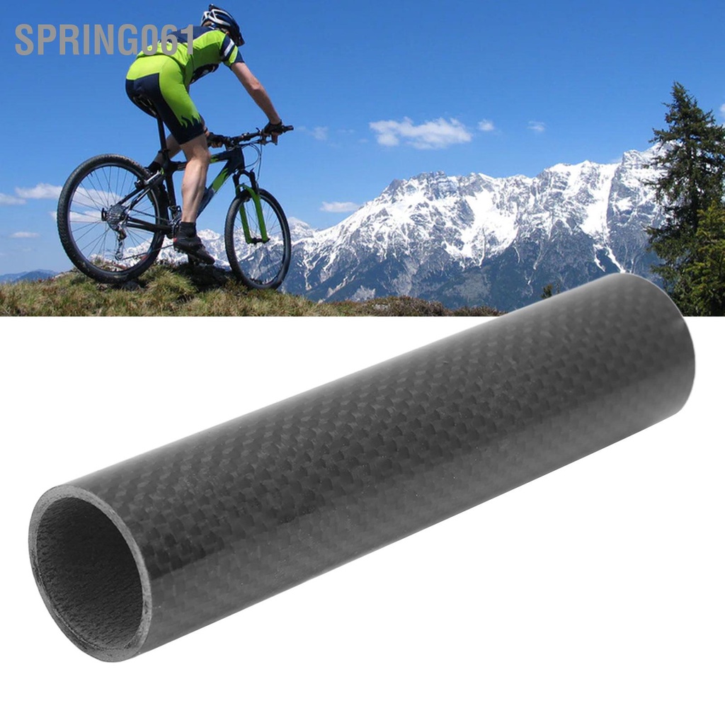 Spring061 15 cm 28 6 mm Máy rửa xe đạp phía trước bóng 3K sợi carbon Tai nghe bộ đệm cho đường