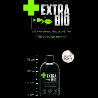 Chai trung 500ml Siêu phẩm Nước Vi Sinh EXTRA BIO làm trong nước hồ cá tôm thủy sinh