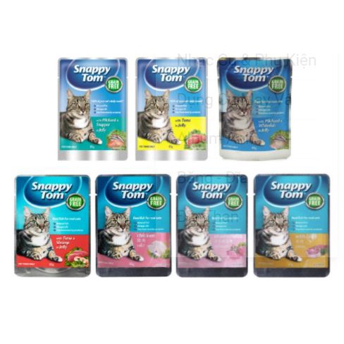 Thức ăn mèo - Pate mèo Snappy tom gói 85g - vị ngẫu nhiên
