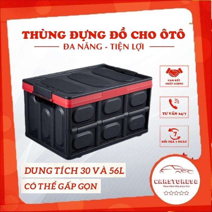 Thùng Đựng Đồ Cốp Sau Ôtô - Thùng Đựng Đồ Gấp Gọn Đa Năng - Siêu Tiện Lợi - Tặng Kèm Túi Chống Nước