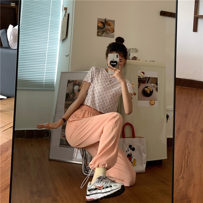 Xiaozhainv Quần Thể Thao Lưng Thun Co Giãn Thoải Mái Dành Cho Nữ