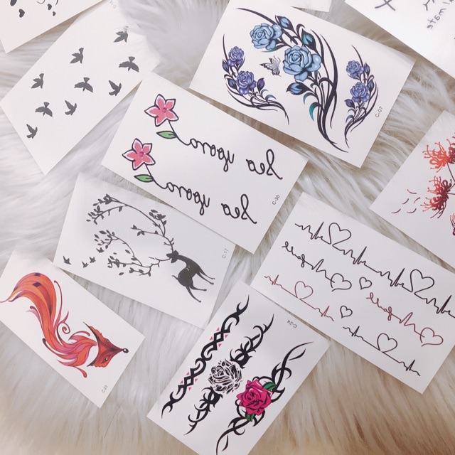 Set 30 tấm hình xăm giá 50k tattoo