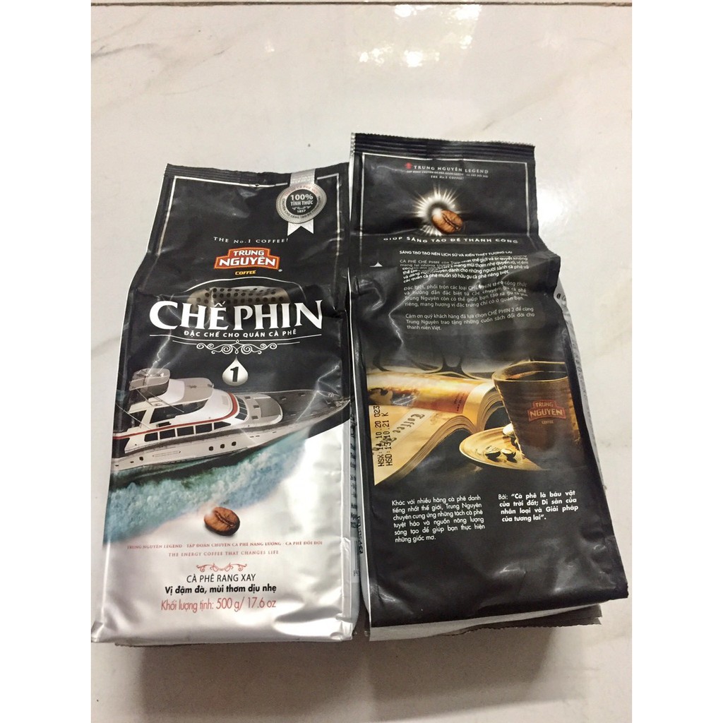 Cà Phê Rang Xay Trung Nguyên Chế Phin số 1 - 2 - 3 - 4 - 5  Gói 500gr