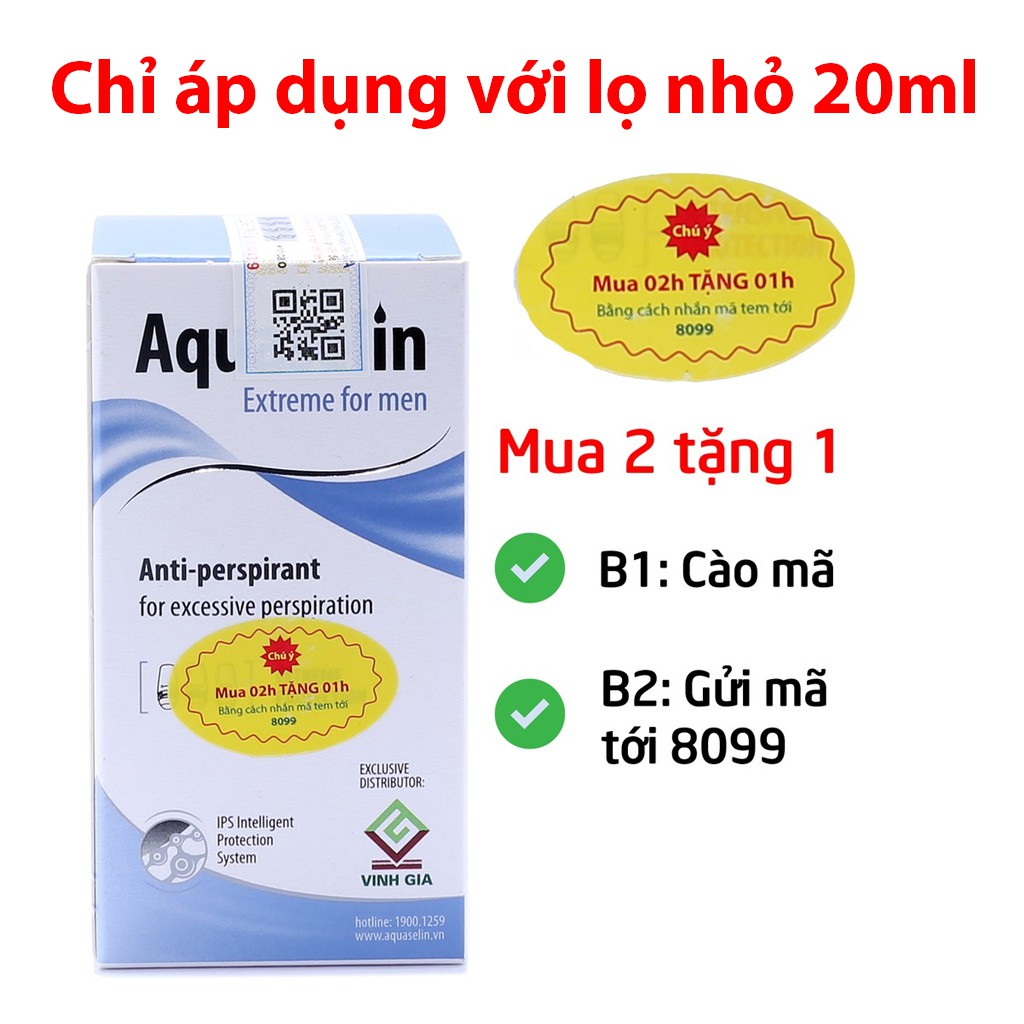 ✔️ Aquaselin Extreme For Men lăn nách khử mùi nam giới, giảm tiết mồ hôi nam Nhập khẩu chính hãng Châu Âu | BigBuy360 - bigbuy360.vn