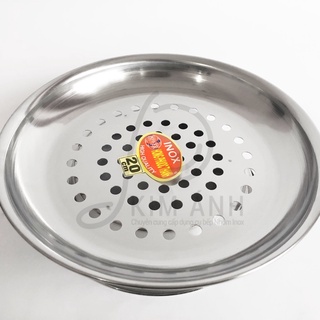 XỬNG HẤP INOX CÓ CHÂN 20CM 22CM