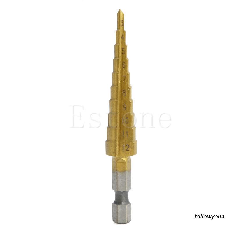 Bộ mũi khoan Hss 1 / 4 &quot;Hex Shank 3-12mm chuyên dụng