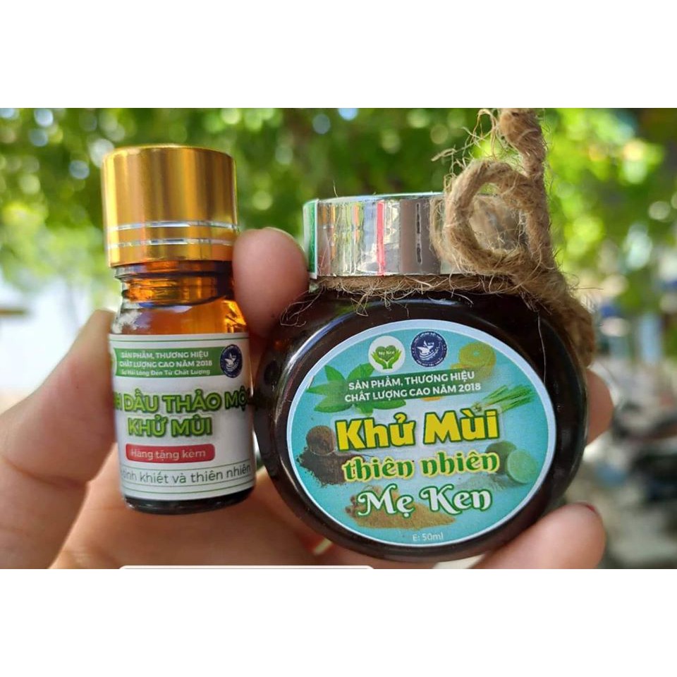 KHỬ MÙI THIÊN NHIÊN MẸ KEN (50ml) tặng thêm 1 lọ tinh dầu khử mùi