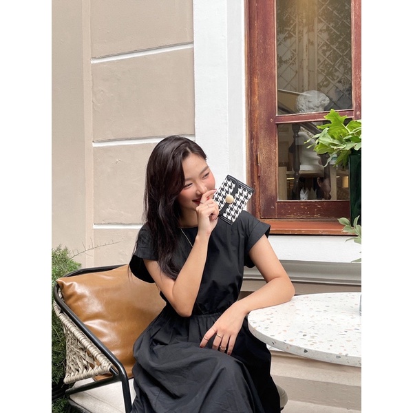 LOOK.KR-Váy dài đơn giản cộc tay