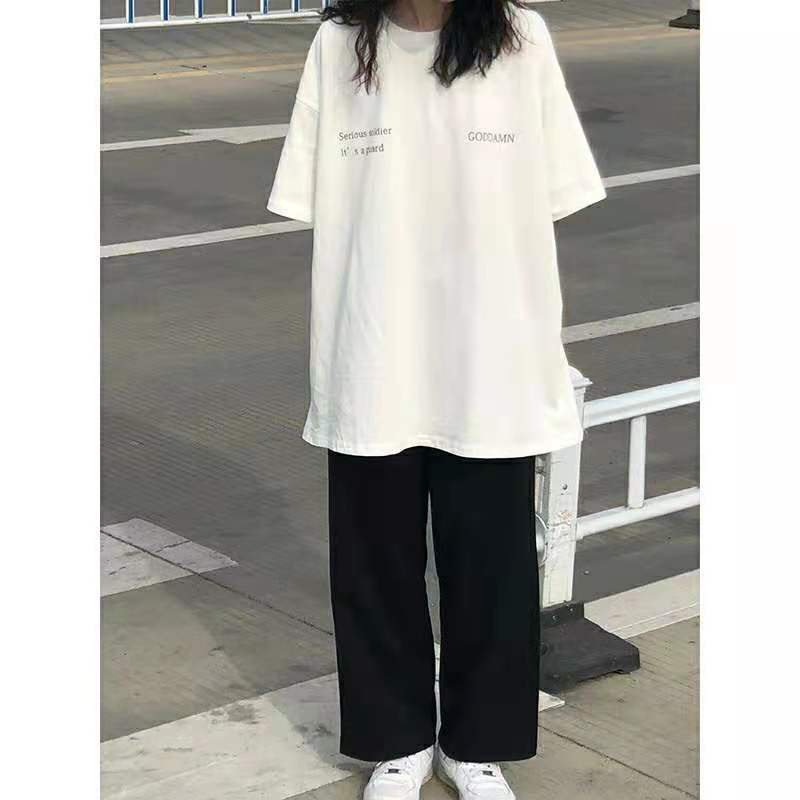 Set Quần Dài Áo Silence PEONYB Nữ 🌸 Bộ đồ culottes kẻ caro kèm thun form rộng tay lỡ in hình vintage Ulzzang 🌸