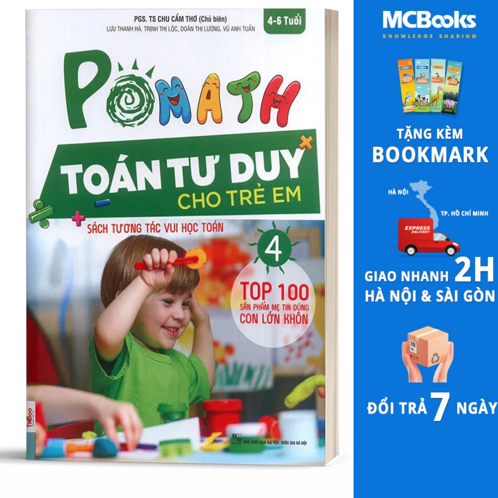 Sách - Pomath - Toán tư duy cho trẻ em - Tập 4 - TKBooks