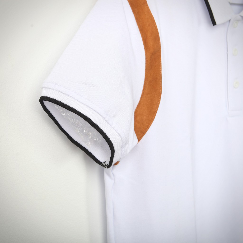 Áo polo nam Teddy phối da lộn Galvin chất cá sấu co giãn phong cách PLS12 | BigBuy360 - bigbuy360.vn