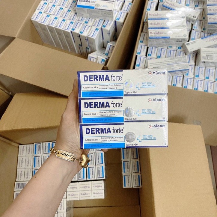 Derma Forte Gel Làm Giảm Mụn, Giảm Thâm Mụn  Có Hóa Đơn Đỏ