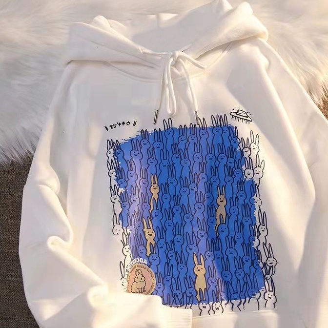 【ZHELIHANGFEI】Áo Hoodie Tay Dài Form Rộng Theo Phong Cách Mỹ Dễ Phối Đồ