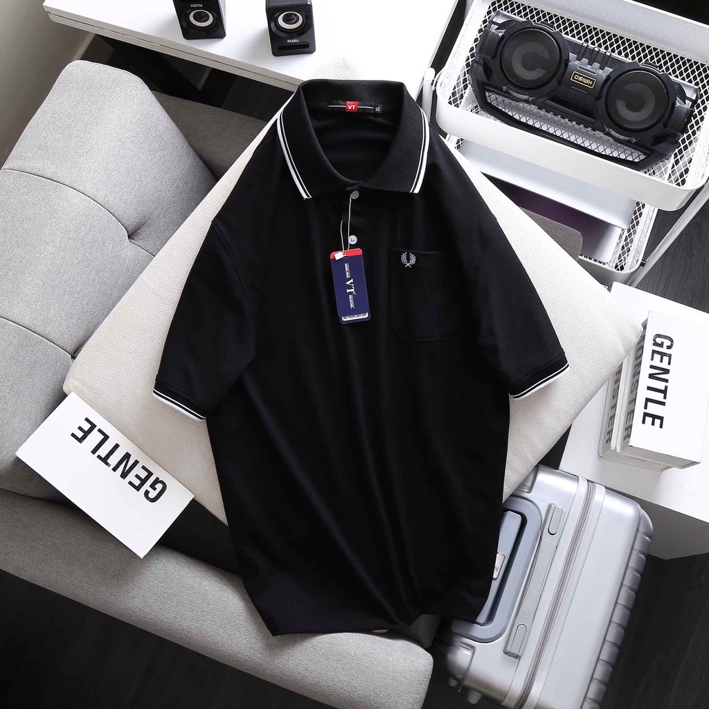 Combo 2 Áo Polo Nam Trơn Có Cổ Chất Liệu Cotton Thấm Hút Mồ Hôi Thoáng Mát - Việt Trinh