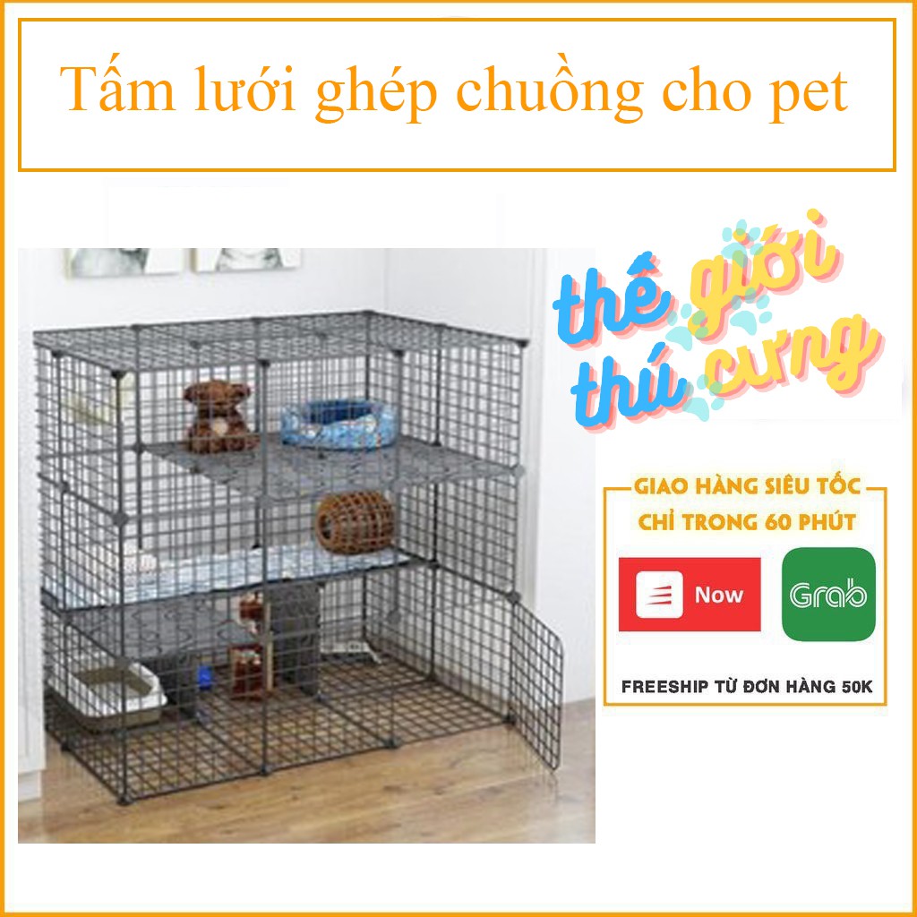 Tấm lưới ghép chuồng cho pet yêu (tặng kèm chốt)