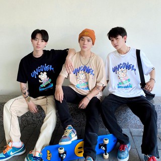 Áo thun UNCOVER Sici Bear ván trượt áo Skateboard 2 tag áo