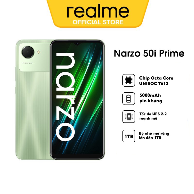 Điện thoại Realme Narzo 50i Prime  - Hàng Chính Hãng