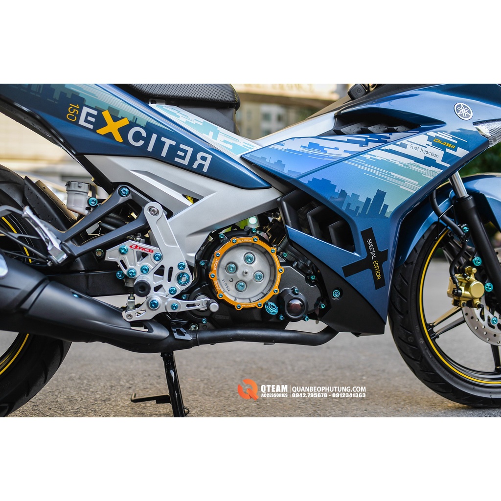 SỐ GẢY ĐƠN RACING BOY S2 2020 TẶNG KÈM CHE NHÔNG  Phong cách PKL lắp YAMAHA Exciter 150-155 cực kì đẹp