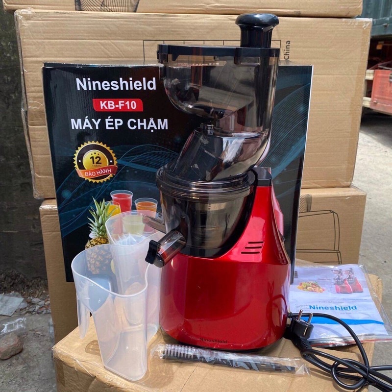 Máy Ép Chậm Nineshield KB-F10B, Dung Tích 1L, Màu Đen Bạc, Công Suất 150W