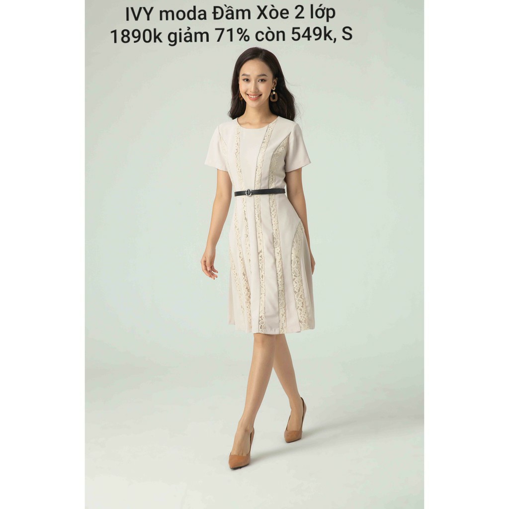 IVY moda Đầm Xòe 2 lớp MS 48M5228 nguyên tag