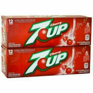 [ 1 THÙNG 24 LON] NƯỚC NGỌT 7UP CHERRY MỸ LON 355ML