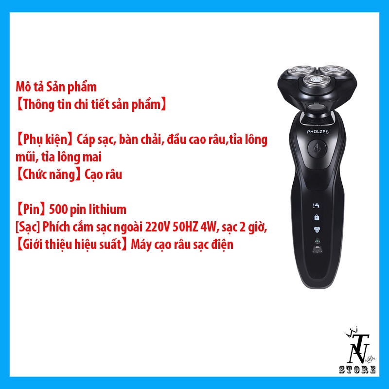 Máy cạo râu đa năng 3 trong 1 SK1580 - Cạo râu,tỉa lông mũi,tông đơ - BẢO HÀNH 12 THÁNG