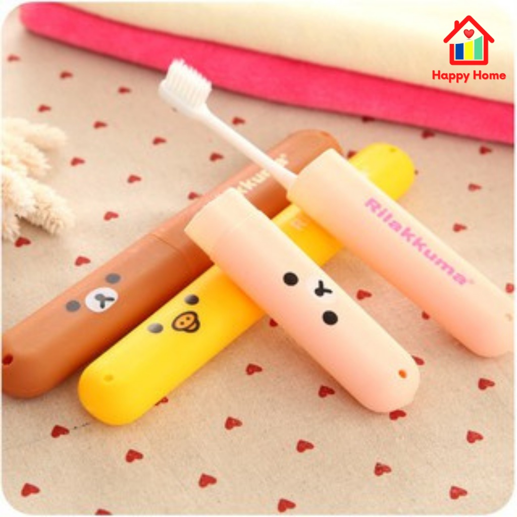 Hộp đựng bàn chải đánh răng du lịch hình gấu Rilakkuma