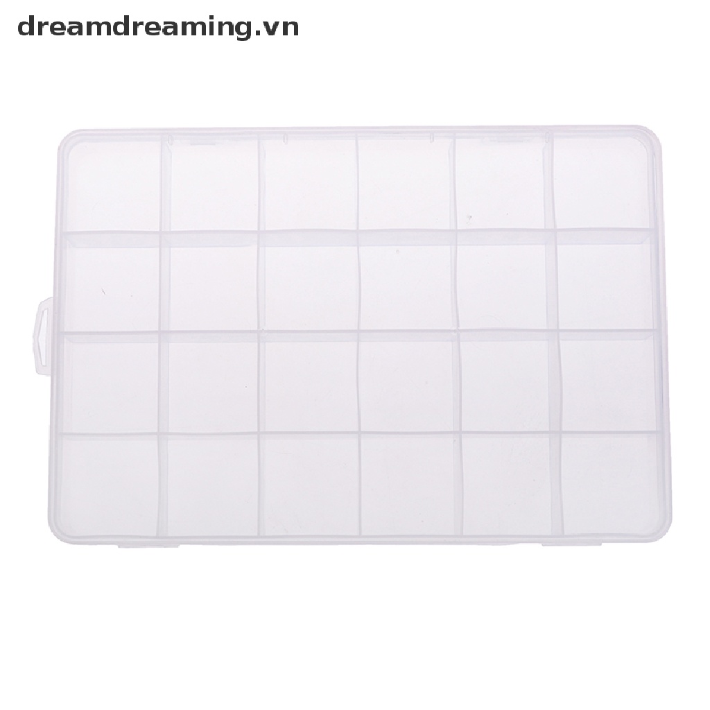 Hộp Nhựa 24 Ngăn Đựng Trang Sức Tiện Dụng