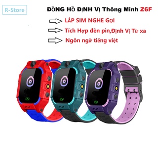 Đồng Hồ Định Vị Trẻ Em Z6FF, Lắp Sim Nghe Gọi, Camera Chụp Ảnh, Chống Nước IP67, Đèn Pin Tích Hợp
