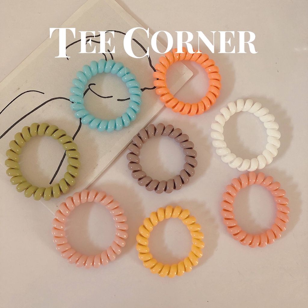 Dây Buộc Tóc Lò Xo Màu Kẹo Ngọt Ngào