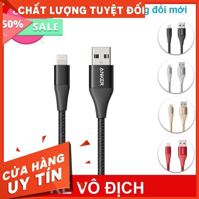 Cáp lightning ANKER POWERLINE II 0.9 m ( kèm bao đựng)